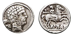 Denario de plata de Bolskan