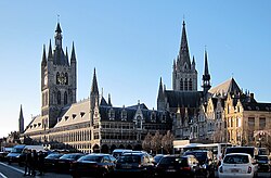 Mapa del distrito de Ypres y su entorno geográfico
