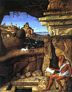 San Jerónimo en el desierto por Giovanni Bellini
