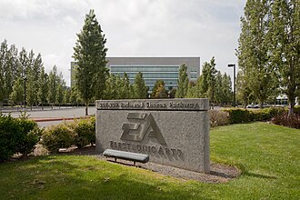 Fotografía del edificio de la sede de EA en Redwood City