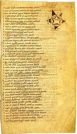 Manuscrito antiguo del poema De bello civili datado en 1683