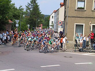 Fotografía general representativa de la competición ciclista
