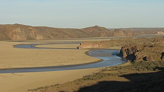Vista del entorno del Río Deseado