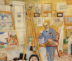 Pintor esqueletizado en su taller (1895-1896)