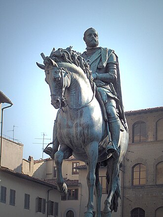 Estatua ecuestre de Cosme I de Médici por Juan de Bolonia