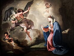 La Anunciación de Giambattista Pittoni