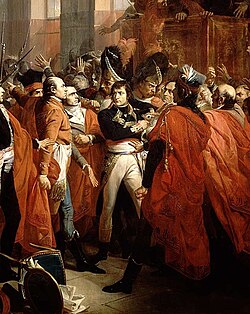 Fragmento central del cuadro de François Bouchot sobre el Consejo de los Quinientos