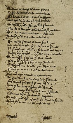 Ilustración antigua correspondiente a la Balada a Rosamunda