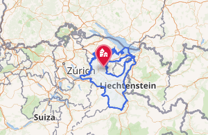Mapa de localización del Cantón de San Galo en Suiza