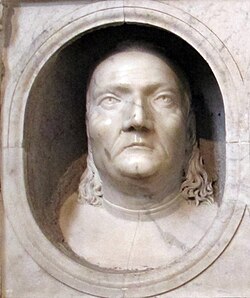 Busto en el monumento funerario a los hermanos Pollaiuolo en San Pietro in Vincoli