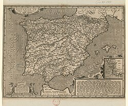 Mapa histórico de la Hispania antigua
