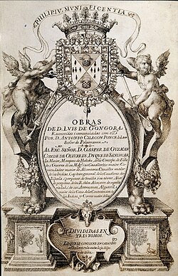 Portada del Manuscrito Chacón con la obra poética de Góngora