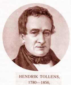 Retrato gráfico representativo de Hendrik Tollens