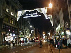 Luces de Navidad en Oxford Street