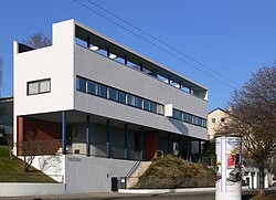 Casa de la exposición Weissenhofsiedlung en Stuttgart.