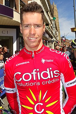 Retrato del ciclista Kenneth Vanbilsen