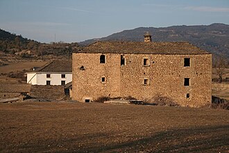 Vista de las casas tradicionales de Ordovés