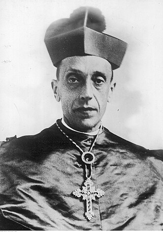 Representación heráldica o retrato eclesiástico asociado al cardenal Francisco de Asís Vidal y Barraquer.