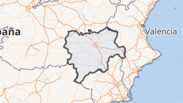 Mapa de la provincia de Albacete
