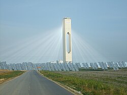 Planta termosolar PS10 en Sevilla