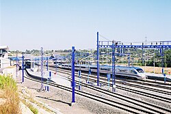 Estación de Campo de Tarragona ubicada en plena línea.
