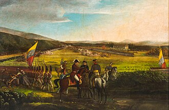 Batalla de Calibio, primer combate donde participó Mosquera.