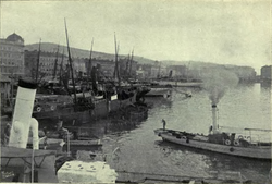 Puerto de Fiume a principios del siglo XX