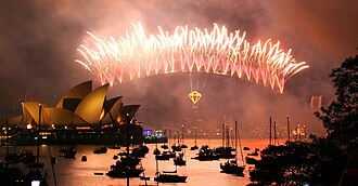 Representación histórica de fuegos artificiales