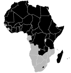 Mapa conceptual representativo del boicot africano en el mundial de 1966