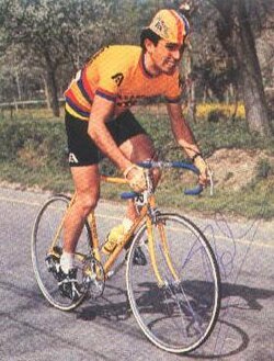 Leonardo Natale en postal promocional de 1982
