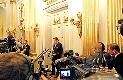 Anuncio del Premio Nobel de Literatura en Estocolmo