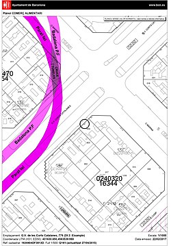 Plano del cruce de túneles en la estación Monumental