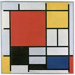 Composición en rojo, amarillo, azul y negro de Piet Mondrian
