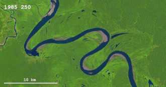 Dinámica del río Ucayali entre 1985 y 2013