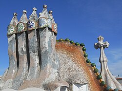 Detalle arquitectónico de la azotea