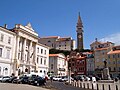 Plaza Tartini en Pirán