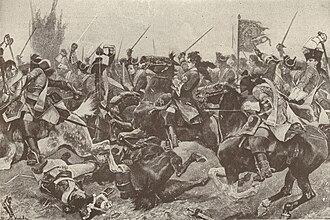 Representación histórica relacionada con la Batalla de Malplaquet