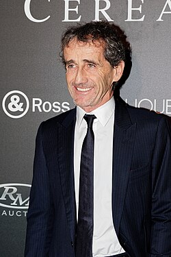 Alain Prost durante un evento público en 2015.