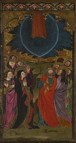 La Ascensión, temple sobre tabla, 122 x 64,5 cm, Museo de Bellas Artes de Bilbao