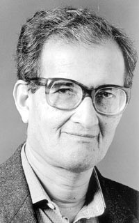 Retrato fotográfico de Amartya Sen