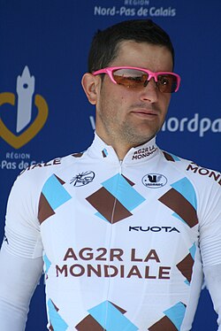 Retrato del ciclista Anthony Ravard
