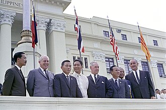Reunión de líderes de la Organización del Tratado del Sureste Asiático en Manila, 1966.