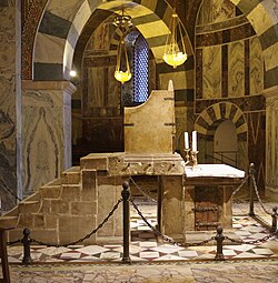 El trono de Carlomagno en la capilla palatina