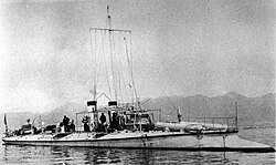 El buque de la Armada Imperial Japonesa Kotaka en 1887.