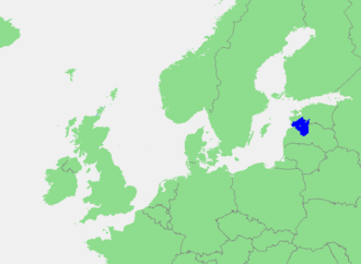 Mapa detallado del Golfo de Riga