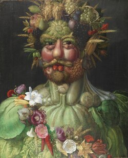 Retrato de Rodolfo II realizado por Giuseppe Arcimboldo