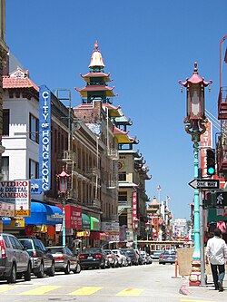 Avenida Grant en el Chinatown de San Francisco
