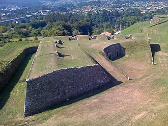 Revellín en la fortaleza de Valença, Portugal