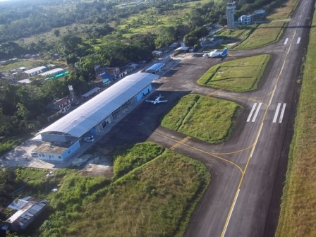 Vista aérea del Aeropuerto Tres de Mayo