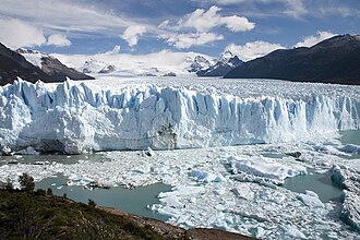 Detalle del frente del glaciar Perito Moreno
